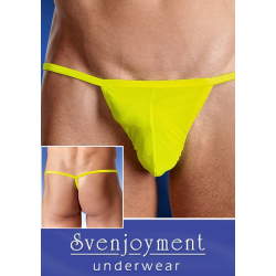 Neongul stringkalsong - Svenjoyment Underwear